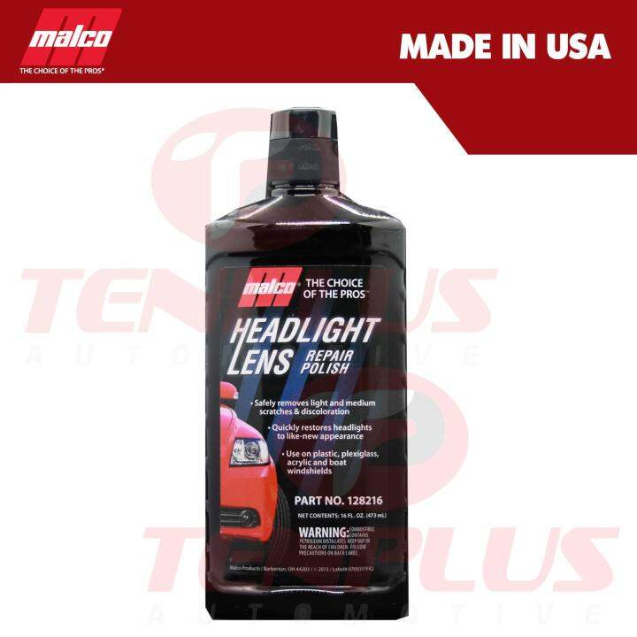 Malco Headlight Lens Repair Polish 16 fl oz. Lazada PH