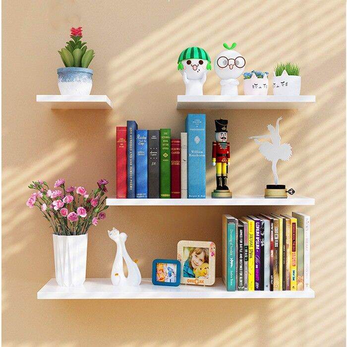 Floating Rack / Floating Shelves / Wall Shelves / Wall Rack Shelf Rak ...