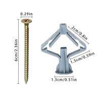 【cw】 Drywall Curtain Wall Accessories Type Rawl Plugs with Screws Expansion Tube Plasterboard 【hot】