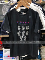 เสื้อยืดสำหรับทั้งหญิงและชายอุลตร้าแมนคลังสินค้าพร้อม  แขนสั้นการ์ตูน Co-Brand