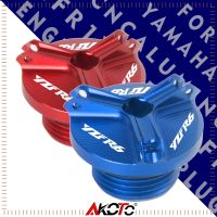 สำหรับ YAMAHA YZF R1 R1M R3 R6 YZFR1 YZFR3 YZFR6 YZFR6S 1998-2023อุปกรณ์เสริมสำหรับรถจักรยานยนต์ CNC น้ำมันปลั๊กโลโก้