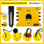 Full Combo SoundCard XOX K10- Micro Thu Âm Neumann AQTA U87 Pro