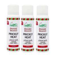 Snake Brand Pricky Heat Cooling Body Spray Classic 50 ml.lสเปรย์เย็น ตรางู(แพ็ค3ชิ้น) สีแดง