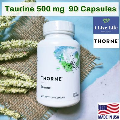 ทอรีน Taurine 500 mg  90 Capsules - Thorne Research