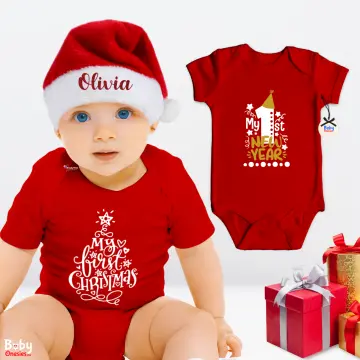 Infant my first hot sale christmas outfit