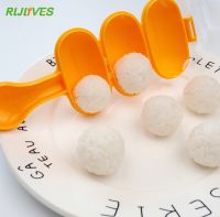 ❈۞✙ 1 Set(Spoon Mould) Creativity Rice Ball Molds DIY Ball Shape Sushi Maker Mould Rice Ball with Spoon Kitchen Mold Tools