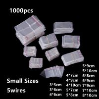 【CC】 1000pcs Cellophane Jewelry Storage Cookie Adhesive Pills Transparent Plastic