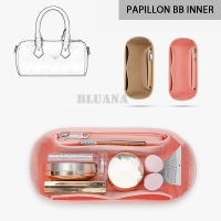 BLUANA Women PAPILLON BB กระเป๋าอุปกรณ์เสริมใส่ Felt Organizer Organizer Tote กระเป๋าด้านใน D056