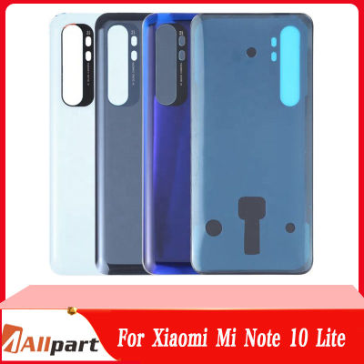 ใหม่สำหรับ Xiaomi Mi หมายเหตุ 10 Lite ฝาหลังแบตเตอรี่ด้านหลังประตู 3D แผงกระจก Mi Note10 Lite แบตเตอรี่กรณีกาวเปลี่ยน-lfdddd
