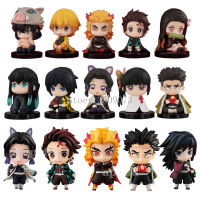 10ชิ้น Kimetsu ไม่มี Yaiba รูปอะนิเมะ Kamado Tanjirou รูปการกระทำปีศาจฆ่า Agatsuma Zenitsu Hashibira Inosuke หุ่นตุ๊กตา