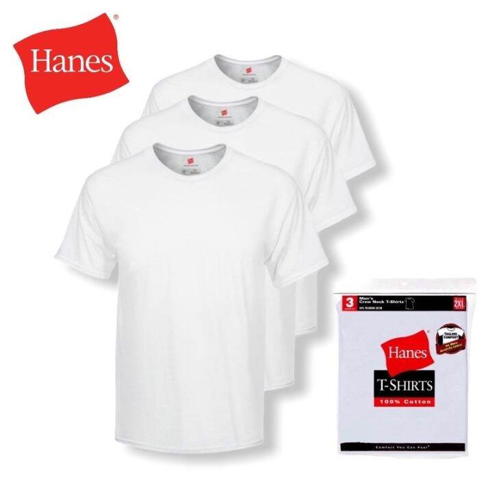 hanes v neck white t shirts