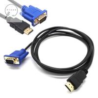 ZIAAN HDMI HDMI แบบพกพาเป็น VGA HDMI-อะแดปเตอร์ที่เข้ากันได้กับ USB ฮับสายออดิโอ HDMI ตัวผู้ไปเป็นหัวส่งสัญญาณภาพความละเอียดสูงตัวผู้ VGA สาย VGA HDMI เป็น VGA แปลง HDMI เป็น VGA ตัวรับ VGA