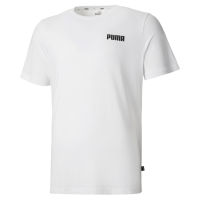 PUMA BASICS - เสื้อยืดคอกลมผู้ชาย Essentials Small Logo Tee สีดำ - APP - 84722502