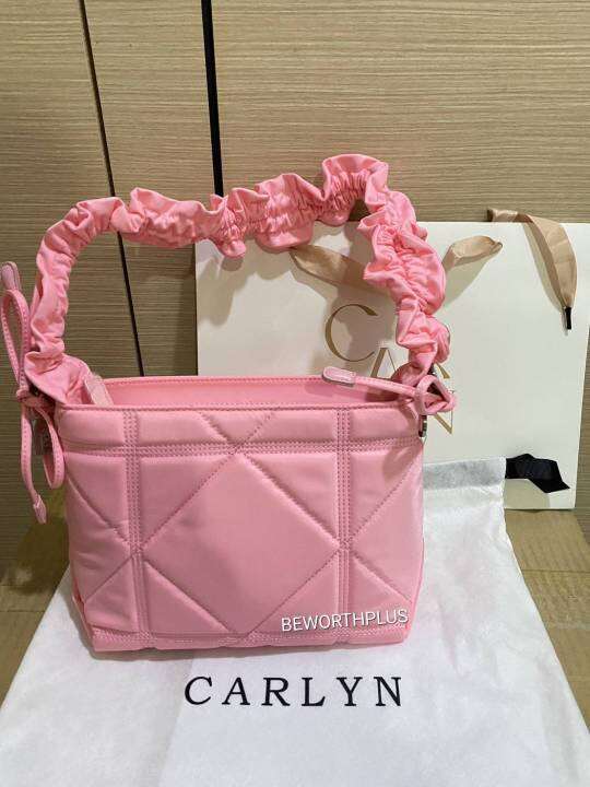 พร้อมส่ง-กระเป๋า-carlyn-รุ่น-reeve-mini-สีชมพู-ของแท้-จากประเทศเกาหลี