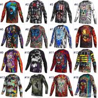 【hot】▧✚✉  Cycling Jersey Sleeve Shirt MTB Downhill Wear Clothing Custom Road Mountain Jacket Top