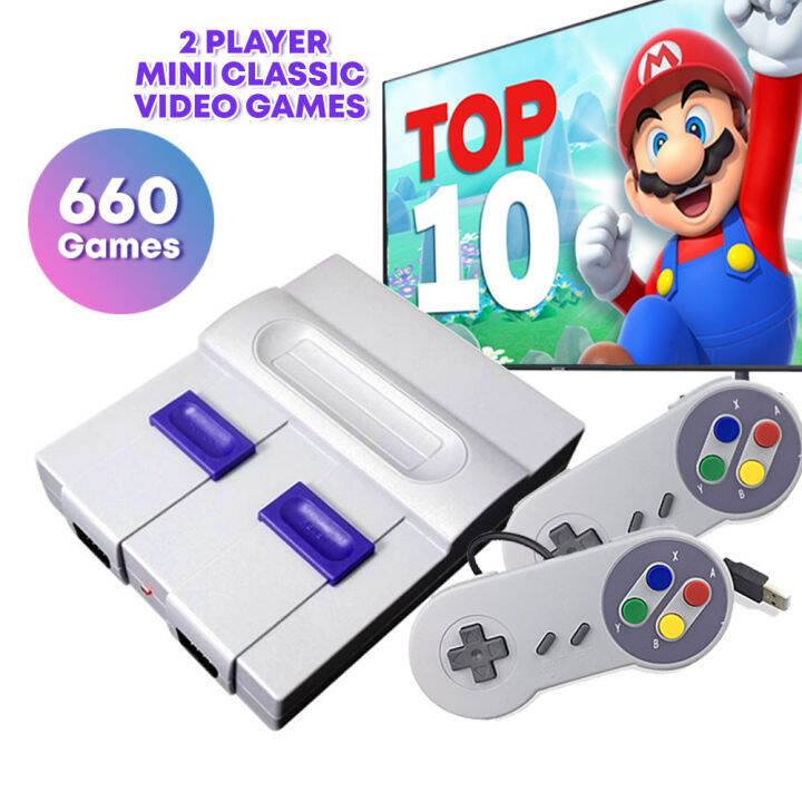 660 in 1 Classic Handheld TV Game Retro Games SFC Machine Mini Builtin