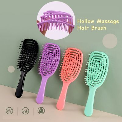 ‘；【。- Hollow Out Hair Comb Detangling Hair Brush Large Plate Massage Combs Hollow Hair Brushes Barber Comb Salon Hair Styling Tools