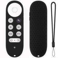 เคสซิลิโคนสำหรับ Chromecast พร้อม Google TV 4K 2020 Voice Remote Control Cover Full Coverd Dustproof Sleeve-Rengd