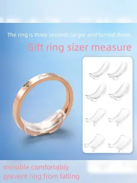 Ring Re-sizer 8 Sizes/Set Invisible Ring Size Adjuster Silicone
