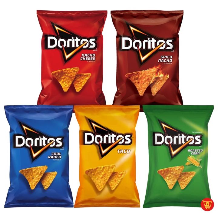 Doritos Cool Ranch Taco Roasted Corn Nacho Cheese Spicy Nacho Chips ...