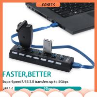 COVETX อุปกรณ์คอมพิวเตอร์ ตัวขยายหลายตัว 4/7 พอร์ต 4/7-พอร์ต USB Data Hub Multi USB Splitter ฮับ USB 3.0 ฮับ USB 3.0