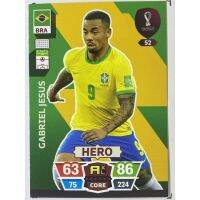 การ์ดนักฟุตบอล Gabriel Jesus ฟุตบอลโลก world cup 2022 การ์ดสะสม Brazil Brasil การ์ดนักเตะ บราซิล