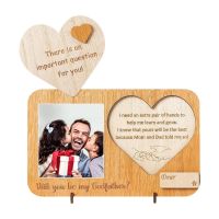 ◇ Will You Be My Godfather Wood Picture Frame Father 39;s Day Unique Souvenir Capture Precious Moments Ideal Home Decor For Every