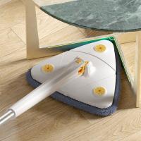 ◈✜﹉ 360° Rotatable Adjustable Telescopic Cleaning Mop Reusable Spin Mop Stainless Steel Handle Mop Household Automatic Cleaning Mop