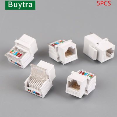 5PCS RJ45 Connector Information Socket Computer Outlet Cable Adapter Jack Tool-free CAT5E UTP Network cable adapter