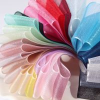 10 Meters/Lot Snow Yarn Satin Ribbons DIY Artificial Silk Roses Crafts Supplies Grosgrain Ribbon Scrapbooking Material Organza Gift Wrapping  Bags