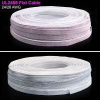 【YF】┇◇  2/5/10M UL2468 Flat Cable 26AWG Core 6 7 8 9 10 12 Pins 300V Extended Wire