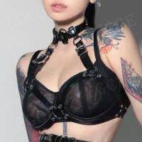 【YF】☼❡☍  Gothic Harness Leather Garter Bondage Punk Chest Suspenders Erotic Bdsm Goth Accessories