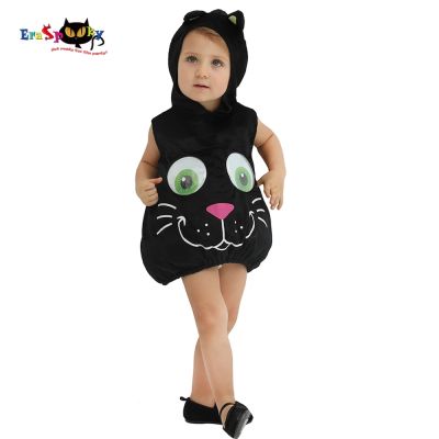 เด็กวัยหัดเดินแมวตาน่ารัก Jumpsuit ฮาโลวีนเครื่องแต่งกายเด็กสัตว์คอสเพลย์ลูกแมวชุดแฟนซีปาร์ตี้