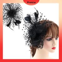 PROMISE ผู้หญิงสาว Fascinators ผม งานแต่งงาน ค็อกเทล ที่คาดผมงานเลี้ยงน้ำชา กิ๊บติดผมขนนก ที่คาดผม ALICE หมวก fascinator