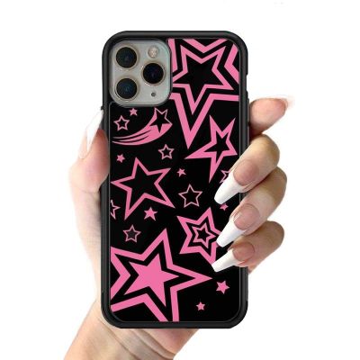 （cold noodles）เคสโทรศัพท์ Super Star สำหรับ iPhone 12 13 Mini 11 Pro XS Max X XR 6 7 8 Plus SE20ซิลิโคน TPU คุณภาพสูงและฝาครอบพลาสติกแข็ง