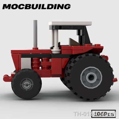 ☫♧卐 1586 Blocos de colheitadeira Trator agrícola Car Tijolos veículos Brinquedos construção educativos clássicos para crianças