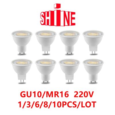 1-10PCS Led Spotlight GU10 GU5.3 MR16 3W 5W 6W 7W 38 Degree Lighting Bulb 220V Indoor Lighting 3000K 4000K 6000K Bombillas