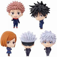 5ชิ้นเซ็ต5ซม. Jujutsu Kaisen Itadori Yuji Gojo Satoru Fushiguro Megumi Kugisaki Nobara Action Figure ของเล่นคริสต์มาสของขวัญกล่อง