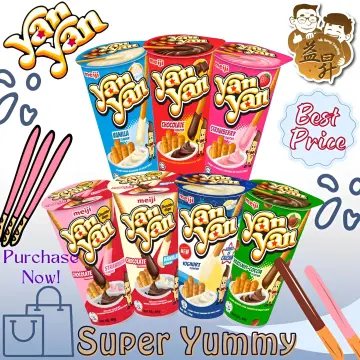 Meji YAN YAN Cup Chocolate Dip & Biscuit Stick Snack 44g HALAL