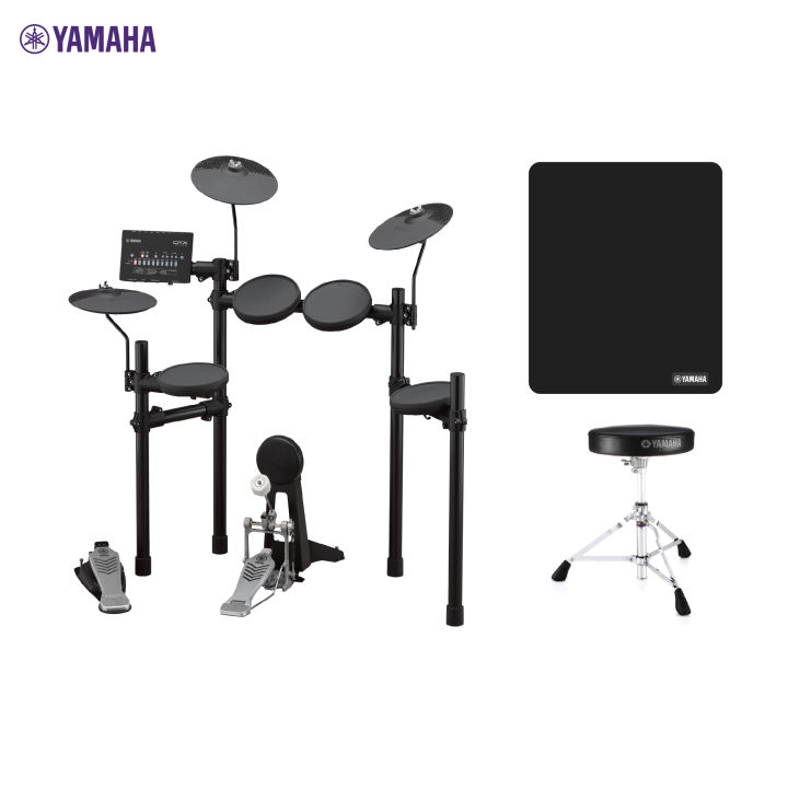 yamaha-dtx432k-electric-drum-กลองชุดไฟฟ้ายามาฮ่า-รุ่น-dtx432k-drum-stool-เก้าอี้กลอง-drum-mat