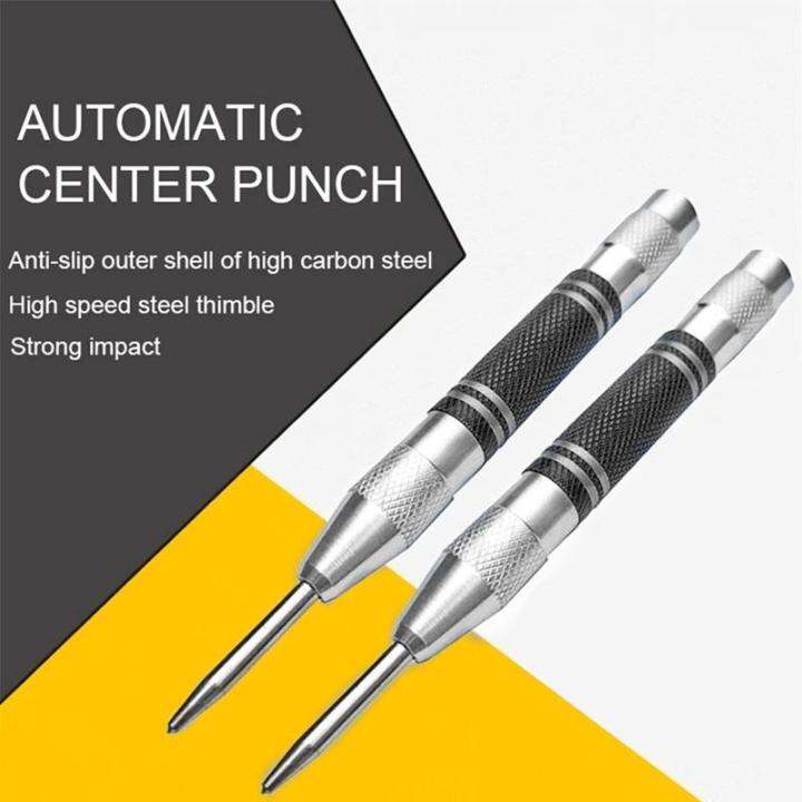 GUFUZI 2Pcs Automatic Center Punch 5 Inch Adjustable Spring Loaded