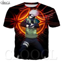 CLOOCL NARUTO HOKAGE Hatake Kakashi ญี่ปุ่นอะนิเมะแขนสั้น Harajuku เสื้อยืด3D พิมพ์กราฟิกหลวมขนาดใหญ่เสื้อลำลองรอบคอแฟชั่นเสื้อยืดคอสเพลย์ Unisex Top