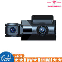 3 Channel Dash Cam Front Rear Inside 1080P Car Camera Parking Monitor Waterproof Front Windshield Mounting