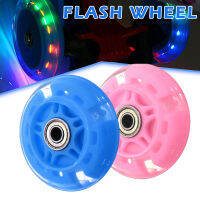 4 Pcs Inline Skates Wheels Flash Light Up with Magnetic Core Sliding Roller Skating LA