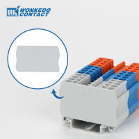 100Pcs D-ST1.5-2.5สำหรับ PT2.5 ST1.5 ST2.5 2.5มม. Connector Din Rail Terminal Block D-ST 1.5-2.5 PT 2.5 End Barrier แผ่น