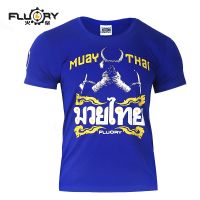 FLUORY male sanda boxing clothing female muay Thai combat T-shirt top martial arts clothing combat training adults