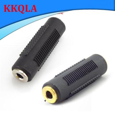 QKKQLA 5pcs 3.5mm Jack Coupler Gold Plated 3.5 mm Female to 3.5mm Female Plug Audio Stereo Coupler Socket Adapter Connectors