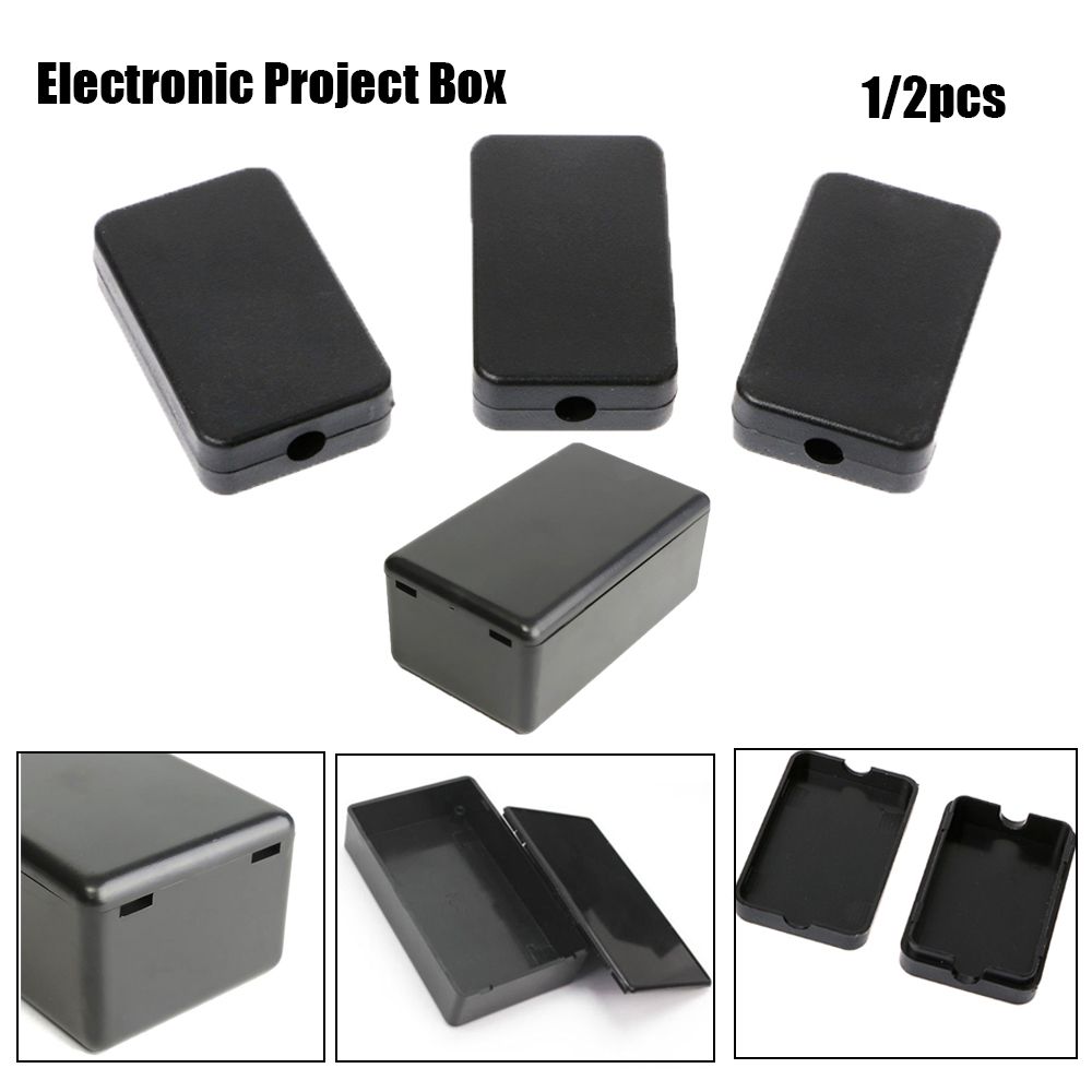 Black Waterproof Plastic Electric Project Case Junction Box 60*36*25mm EC 
