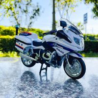 MSZ 1:12 BMW รถจักรยานยนต์ R1250RT-P หล่อตายโมเดลรถยนต์รถจักรยานโมเดลรถยนต์คอลเลกชันโมเดลของเล่นของขวัญมอเตอร์ไซค์คันเล็กมีไฟ