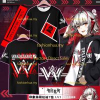 2023 New2023ใหม่อะนิเมะ Arknights SNIPER W T เสื้อผู้ชายแฟชั่นผู้หญิงหลวม3D พิมพ์ Unisex ลำลองแขนสั้นคอสเพลย์